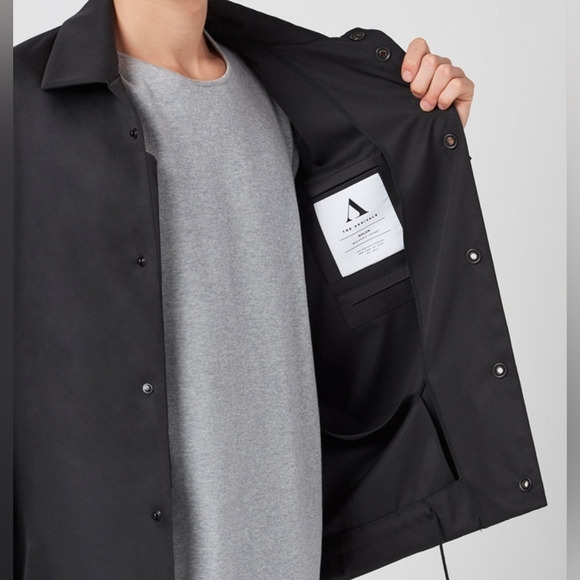 The Arrivals NYC Nolan Mechanic Bomber Jacket Charcoal Grey Mens Size LG - Picture 2 of 10